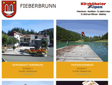 Tablet Screenshot of fieberbrunn.at